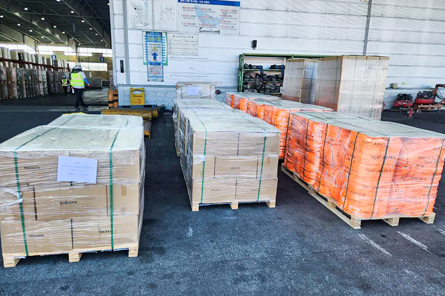 Une solution système allant des sacs gonflables aux sangles remporte des commandes de matériel de fixation de terminaux